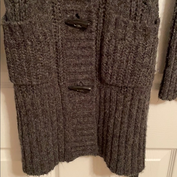 Long Gray Target Cardigan - Picture 4 of 6